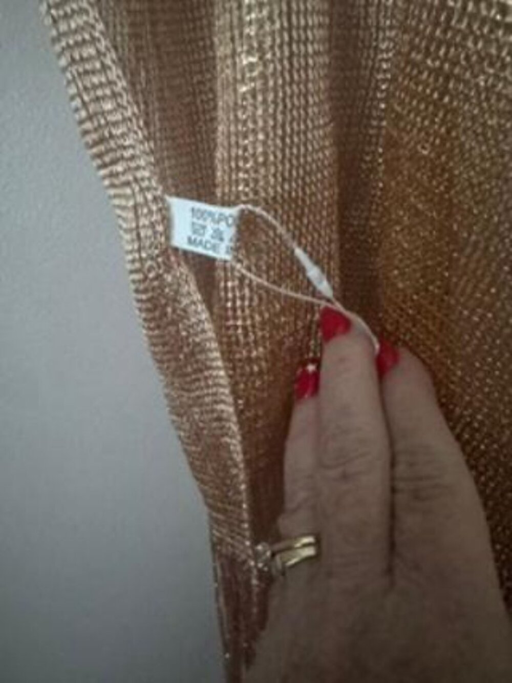 Sparkling Gold Shawl/Wrap/Scarf - Picture 7 of 7